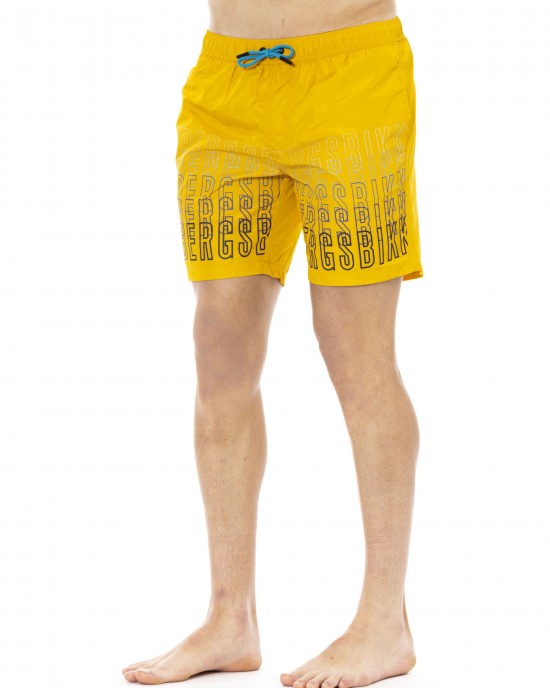 Swim Shorts With Degredé Print. Side Pockets And One On The Back. Elastic Waistband With Drawstring.