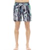 Swim Shorts With All-over Print. Elastic Waistband With Drawstring.