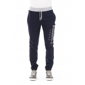 Fleece Sport Pants. Closure With Lace. Logo On The Left Leg. Side Pockets.tricolor Insert
