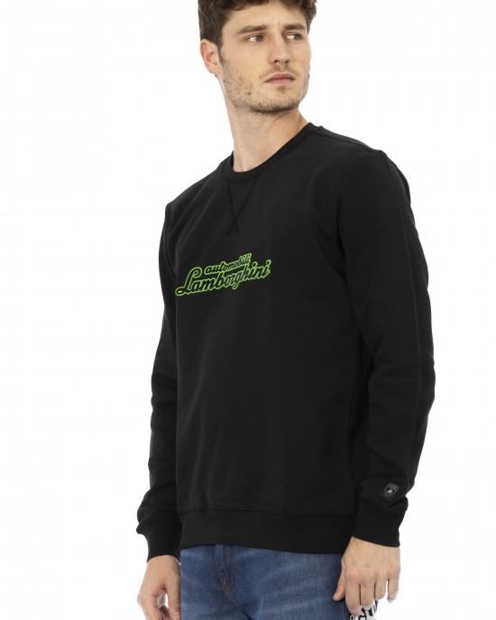 Crewneck Sweatshirt. Front Print. Logo Insert On The Sleeve.