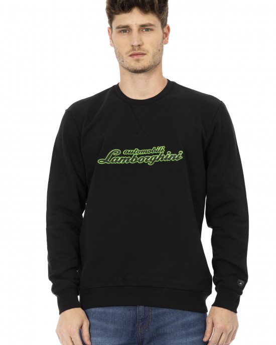 Crewneck Sweatshirt. Front Print. Logo Insert On The Sleeve.