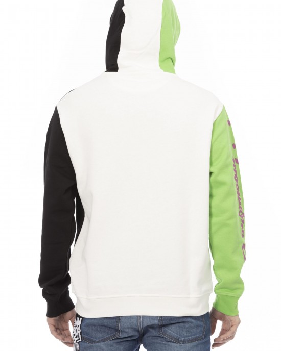 Sweatshirt With Hood And Drawstring. Maxi Shield Logo On The Chest And Sleeve.