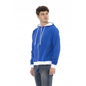 Long Sleeved Brushed Hoodie. Closure With Zip. Rear Logo.