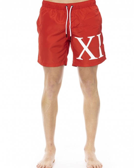 Swim Shorts With Degredé Print. Side Pockets And One On The Back. Elastic Waistband With Drawstring.