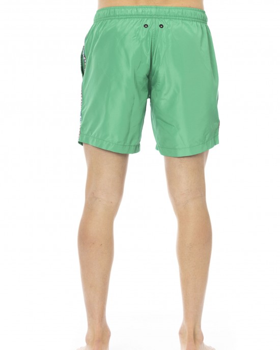 Swim Shorts With Degredé Print. Side Pockets. Elastic Waistband With Drawstring.