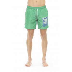 Swim Shorts With Degredé Print. Side Pockets. Elastic Waistband With Drawstring.