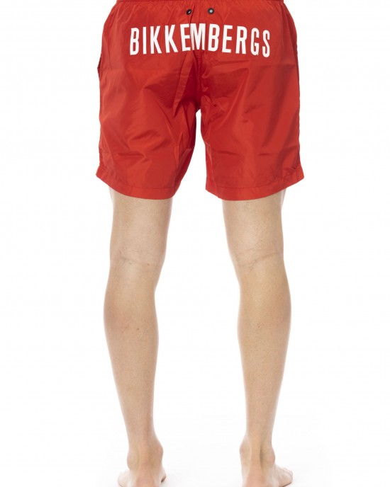 Swim Shorts With Degredé Print. Side Pockets. Elastic Waistband With Drawstring.