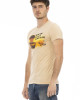 Short Sleeve T-shirt With Round Neck. Front Print.