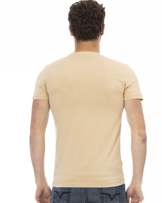 Short Sleeve T-shirt With Round Neck. Front Print.
