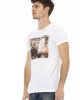 Short Sleeve T-shirt With Round Neck. Front Print.