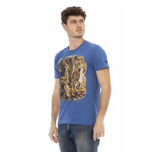 Short Sleeve T-shirt With Round Neck. Front Print.