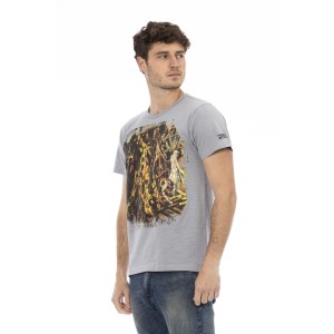 Short Sleeve T-shirt With Round Neck. Front Print.