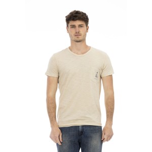 Short Sleeve T-shirt With Round Neck. Chest Pocket With Print.