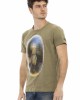 Short Sleeve T-shirt With Round Neck. Front Print.