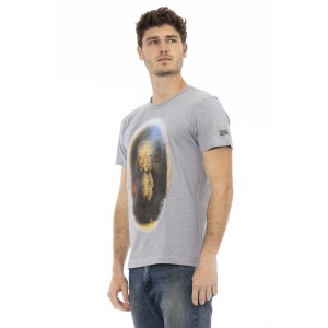 Short Sleeve T-shirt With Round Neck. Front Print.