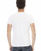 Short Sleeve T-shirt With V-neck. Front Print.