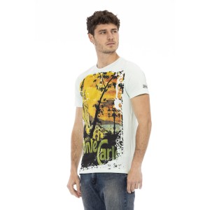 Short Sleeve T-shirt With Round Neck. Front Print.