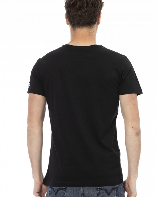 Short Sleeve T-shirt With Round Neck. Front Print.