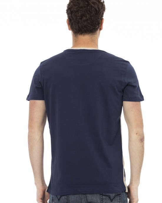 Short Sleeve T-shirt With Round Neck. Front Print.