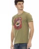 Short Sleeve T-shirt With Round Neck. Front Print.