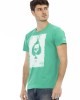 Short Sleeve T-shirt With Round Neck. Front Print.