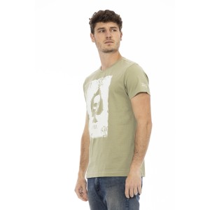 Short Sleeve T-shirt With Round Neck. Front Print.