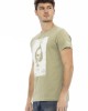 Short Sleeve T-shirt With Round Neck. Front Print.