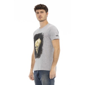 Short Sleeve T-shirt With Round Neck. Front Print.