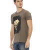 Short Sleeve T-shirt With Round Neck. Front Print.