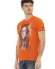 Short Sleeve T-shirt With Round Neck. Front Print.
