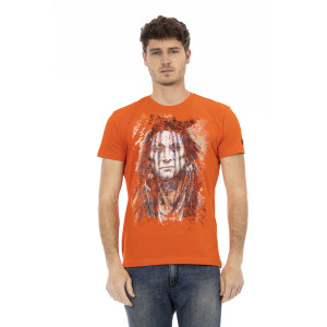 Short Sleeve T-shirt With Round Neck. Front Print.