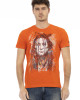 Short Sleeve T-shirt With Round Neck. Front Print.