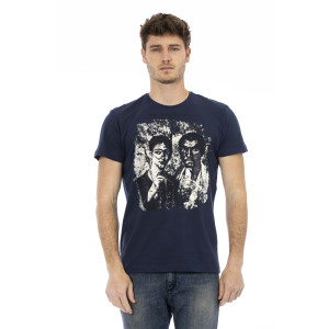 Short Sleeve T-shirt With Round Neck. Front Print.