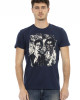 Short Sleeve T-shirt With Round Neck. Front Print.