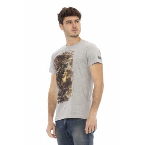 Short Sleeve T-shirt With Round Neck. Front Print.