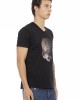 Short Sleeve T-shirt With V-neck. Front Print.