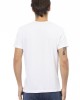 Short Sleeve T-shirt With V-neck. Front Print.