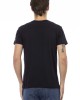 Short Sleeve T-shirt With V-neck. Front Print.