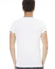 Short Sleeve T-shirt With V-neck. Print On The Chest.