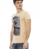 Short Sleeve T-shirt With Round Neck. Front Print.