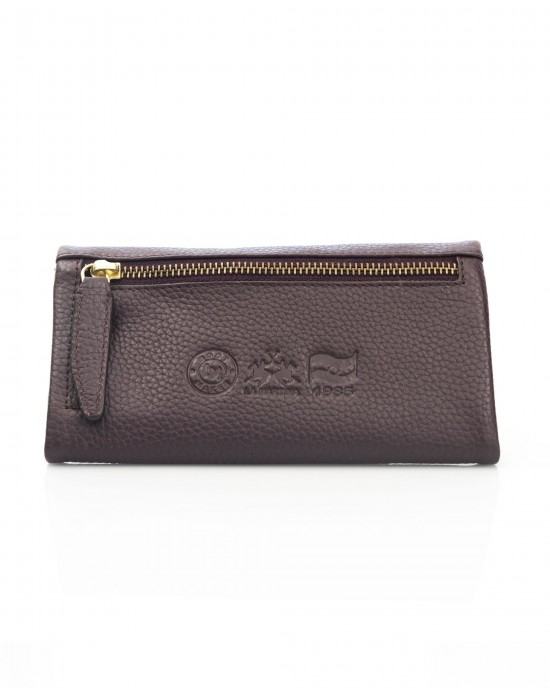 Leather Wallet. Flap With Magnetic Closure. Back Pocket. Internal Compartments. Front Logo. 23*16*4 Cm.