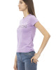 Short Sleeve T-shirt With Round Neck. Front Print.