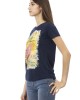 Short Sleeve T-shirt With Round Neck. Front Print.