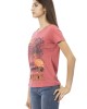 Short Sleeve T-shirt With Round Neck. Front Print.