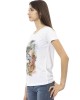 Short Sleeve T-shirt With Round Neck. Front Print.