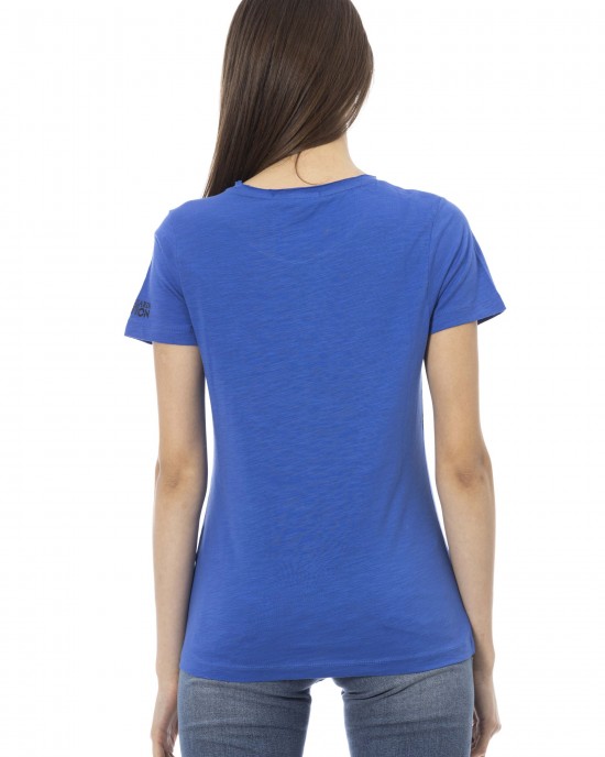 Short Sleeve T-shirt With Round Neck. Front Print.