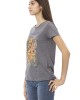 Short Sleeve T-shirt With Round Neck. Front Print.