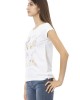 Short Sleeve T-shirt With Round Neck. Front Print.