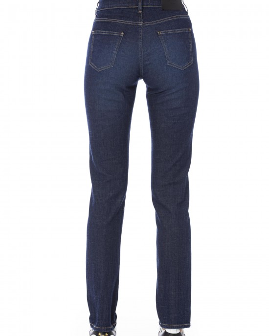 Regular Jeans With Logoed Button. Front Pockets With Tricolor Insert. Rear Pockets.