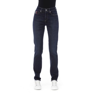 Regular Jeans With Logoed Button. Front Pockets With Tricolor Insert. Rear Pockets.